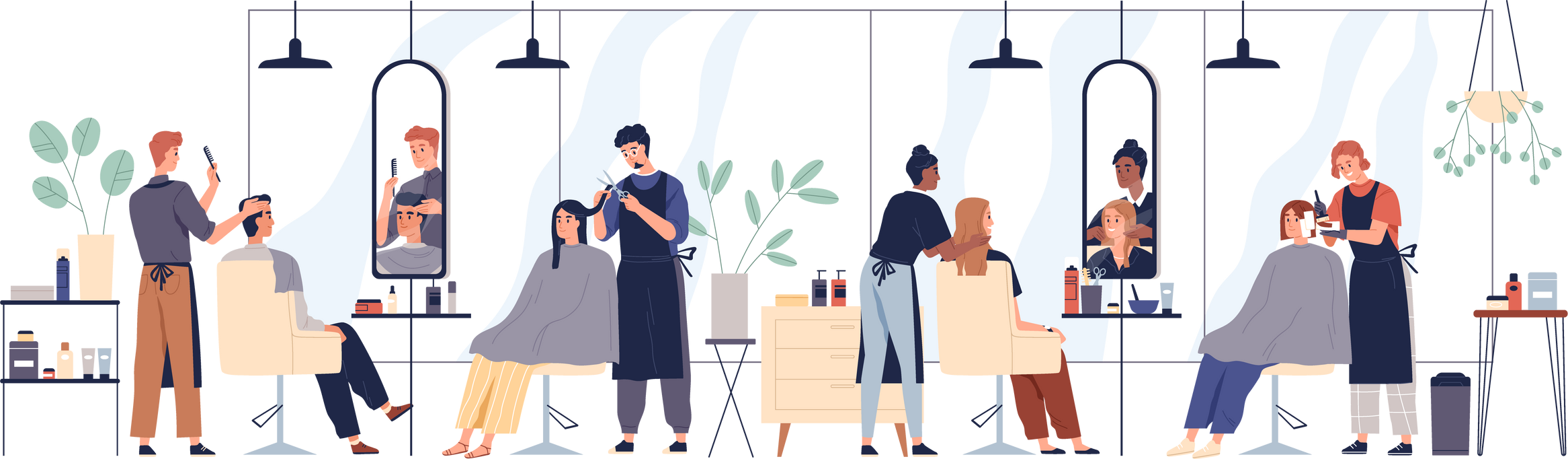 Hair Salon Illustration