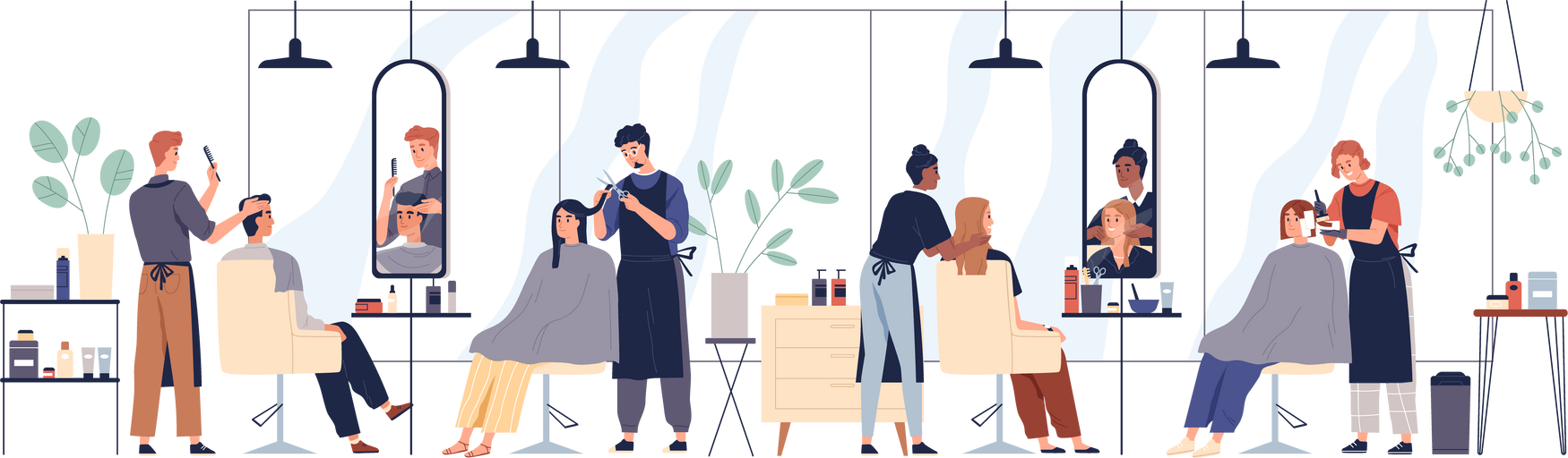 Hair Salon Illustration